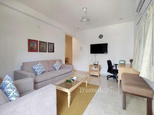 Bedroom One of Bhavani Nilayam Trustedstay Service Apartment in Kondapur